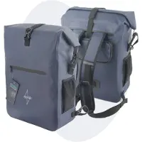 Voltano Luxe Fietstas / Rugtas 28L - Marine Blauw - Enkele Pakaftas - 100% Waterdicht