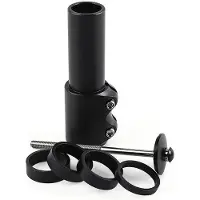 Voltano Stuurpen Verlenger XL - 1-1/8'' 28.6mm - Fietsstuur Verhoger tot max 130MM - Zwart