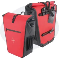 Voltano Luxe E-bike Fietstas 28L - Rood / Zwart - Pakaftas Met Laptop vak - 100% Waterdicht