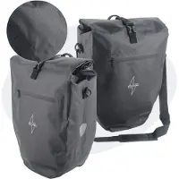Voltano Luxe Fietstas 28L - Greek Zwart - Enkele Pakaftas - 100% Waterdicht