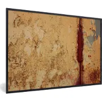 PosterMonkey Fotolijst incl. Poster - Industrieel - Roest - Staal - IJzer - 120x80 cm - Posterlijst