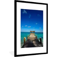 PosterMonkey Fotolijst incl. Poster - Steiger op de Bahamas - 60x90 cm - Posterlijst