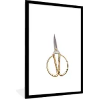 PosterMonkey Fotolijst incl. Poster - Traditionele chinese schaar - 60x90 cm - Posterlijst