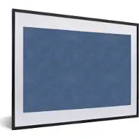 PosterMonkey Fotolijst incl. Poster - Leer - Blauw - Dierenhuid - 60x40 cm - Posterlijst