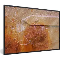 PosterMonkey Fotolijst incl. Poster - Roest - Retro - Staal - IJzer - 90x60 cm - Posterlijst