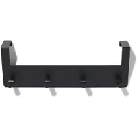 HEMA Deurhaak 32cm rvs zwart (zwart)
