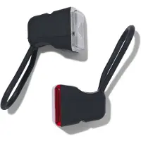HEMA LED fietslampjes zwart - 2 stuks (zwart)