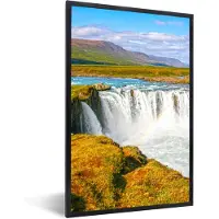 PosterMonkey Fotolijst incl. Poster - Waterval - Water - Natuur - 60x90 cm - Posterlijst