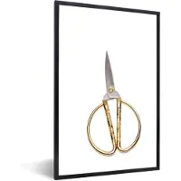 PosterMonkey Fotolijst incl. Poster - Traditionele chinese schaar - 20x30 cm - Posterlijst