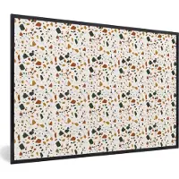 PosterMonkey Fotolijst incl. Poster - Terazzo - Patroon - Structuur - 30x20 cm - Posterlijst