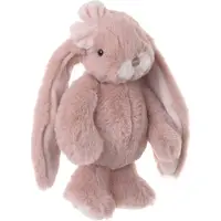 Bukowski pluche konijn knuffeldier - oud roze - staand - 22 cm - Luxe kwaliteit knuffels