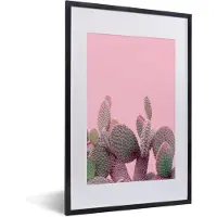 PosterMonkey Fotolijst incl. Poster - Cactus - Planten - Zomer - 40x60 cm - Posterlijst