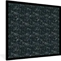 PosterMonkey Fotolijst incl. Poster - Structuur - Graniet - Patroon - 40x40 cm - Posterlijst