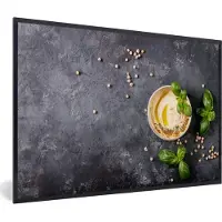 PosterMonkey Fotolijst incl. Poster - Dessert - Basilicum - Kruiden - Industrieel - 60x40 cm - Posterlijst