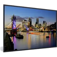 PosterMonkey Fotolijst incl. Poster - Londen - Tower Bridge - Engeland - 120x80 cm - Posterlijst