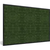 PosterMonkey Fotolijst incl. Poster - Leer - Structuur - Dierenhuid - 120x80 cm - Posterlijst