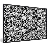 PosterMonkey Fotolijst incl. Poster - Dierenprint - Design - Zwart - Wit - 30x20 cm - Posterlijst