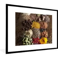 PosterMonkey Fotolijst incl. Poster - Kruiden - Specerijen - Planten - 80x60 cm - Posterlijst