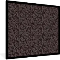 PosterMonkey Fotolijst incl. Poster - Steen - Patroon - Graniet - 40x40 cm - Posterlijst