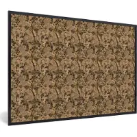 PosterMonkey Fotolijst incl. Poster - Patroon - Structuur - Graniet - 60x40 cm - Posterlijst