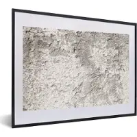 PosterMonkey Fotolijst incl. Poster - Beton - Crème - Patronen - 60x40 cm - Posterlijst