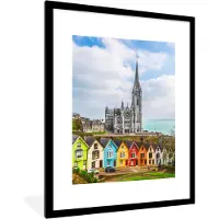 PosterMonkey Fotolijst incl. Poster - Kathedraal aan de kust - 60x80 cm - Posterlijst