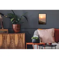 PosterMonkey Fotolijst incl. Poster - De zonsondergang steekt boven de bergen van het nationaal park Phu Hin Rong Kla - 20x30 cm - Posterlijst