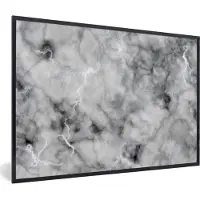 PosterMonkey Fotolijst incl. Poster - Stenen - Marmer - Agaat - 120x80 cm - Posterlijst