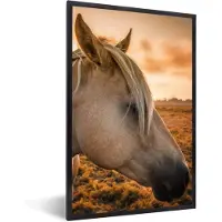 PosterMonkey Fotolijst incl. Poster - Paard - Dieren - Portret - 20x30 cm - Posterlijst