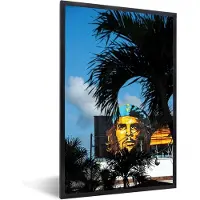 PosterMonkey Fotolijst incl. Poster - Portret van che Guevara in Ceinfuegos - 60x90 cm - Posterlijst