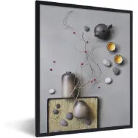 PosterMonkey Fotolijst incl. Poster - Stilleven - Interieur - Thee - 30x40 cm - Posterlijst