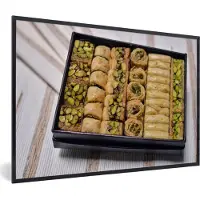 PosterMonkey Fotolijst incl. Poster - Baklava uit Libanon - 30x20 cm - Posterlijst