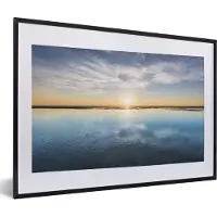 PosterMonkey Fotolijst incl. Poster - Waddeneilanden - Water - Zon - 60x40 cm - Posterlijst