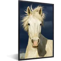 PosterMonkey Fotolijst incl. Poster - Paard in Camargue - 60x90 cm - Posterlijst