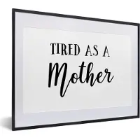 PosterMonkey Fotolijst incl. Poster - Moederdag - Mama - Spreuken - 40x30 cm - Posterlijst