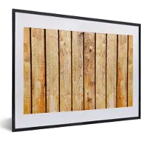 PosterMonkey Fotolijst incl. Poster - Planken - Hout - Structuur - 40x30 cm - Posterlijst