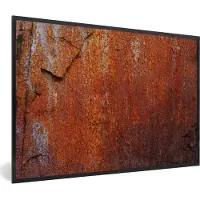 PosterMonkey Fotolijst incl. Poster - Industrieel - Staal - Roest - 90x60 cm - Posterlijst