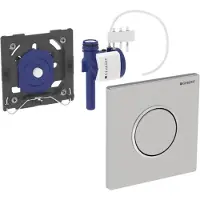 Geberit Sigma 10 urinoir bedieningsplaat pneumatische bediening Rvs Geborsteld
