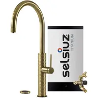 Selsiuz 3-in-1 kokend water kraan met combi extra boiler goud