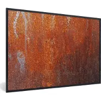 PosterMonkey Fotolijst incl. Poster - Vintage - Roest - Metaal - 120x80 cm - Posterlijst