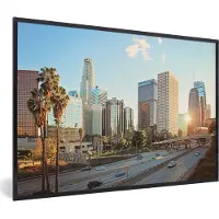 PosterMonkey Fotolijst incl. Poster - Los Angeles verkeer - 30x20 cm - Posterlijst