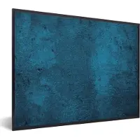 PosterMonkey Fotolijst incl. Poster - Natuursteen - Beton - Steen - Blauw - 40x30 cm - Posterlijst
