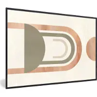 PosterMonkey Fotolijst incl. Poster - Cirkel - Abstract - Design - 30x20 cm - Posterlijst