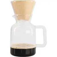 HEMA Koffiekan met filter Koffiebinkie glas 600ml
