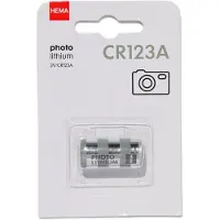 HEMA CR123A photo lithium batterij
