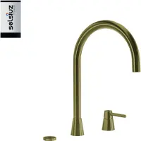 Selsiuz 3-in-1 kokend water kraan met single boiler goud