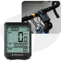 Voltano Draadloze Fietscomputer 2.1 inch - Zwart - 21 Functies - Waterdicht