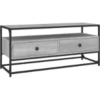 vidaXL Tv-meubel 100x35x45 cm bewerkt hout grijs sonoma eikenkleurig