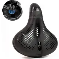 Voltano Pro Gel Fietszadel - Met Uitsparing - Zwart - Unisex