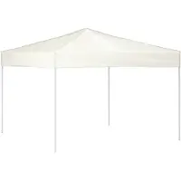 vidaXL - Partytent - inklapbaar - 3x3 - m - crèmekleurig